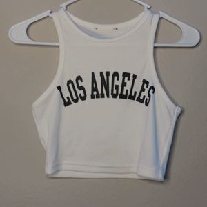 Brandy Melville Los Angeles Crop Tank Top *Dupe*
